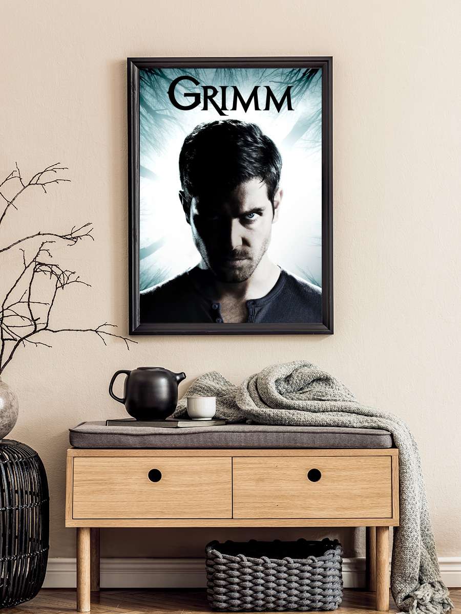 Grimm Dizi Tablo Siyah Çerçeveli Dizi Poster Duvar Tablo