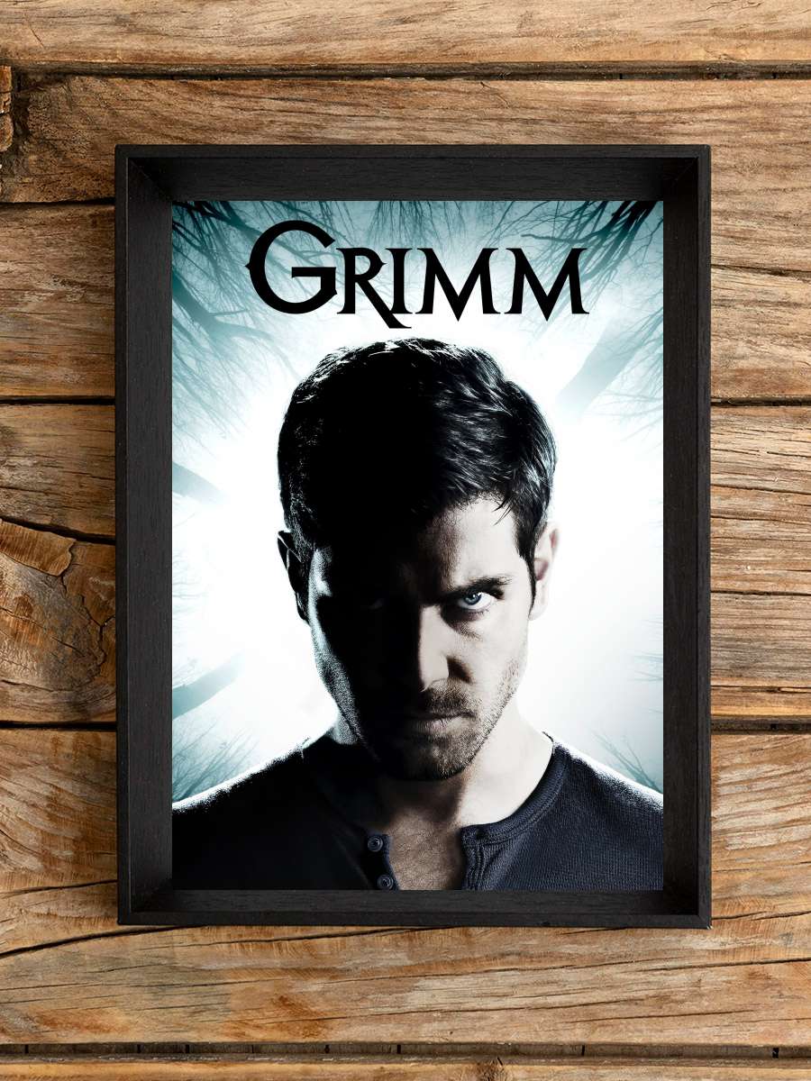 Grimm Dizi Tablo Siyah Çerçeveli Dizi Poster Duvar Tablo