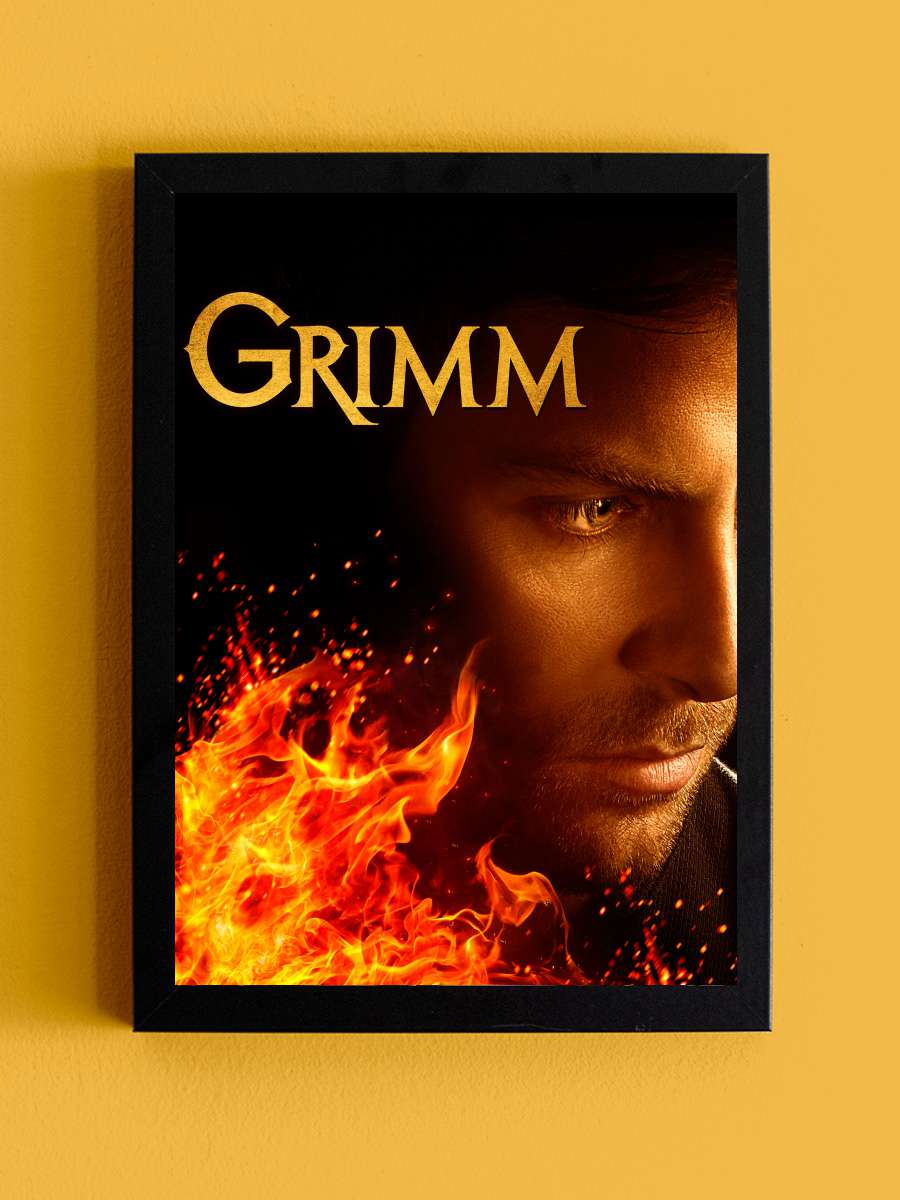 Grimm Dizi Tablo Siyah Çerçeveli Dizi Poster Duvar Tablo