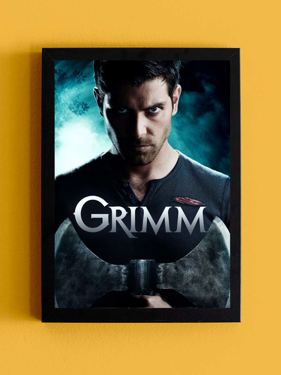 Grimm Dizi Tablo Siyah Çerçeveli Dizi Poster Duvar Tablo