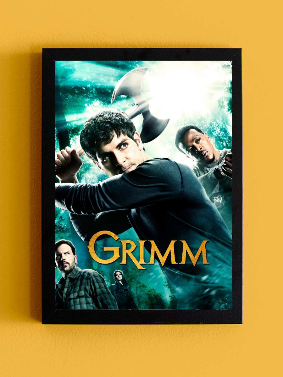 Grimm Dizi Tablo Siyah Çerçeveli Dizi Poster Duvar Tablo