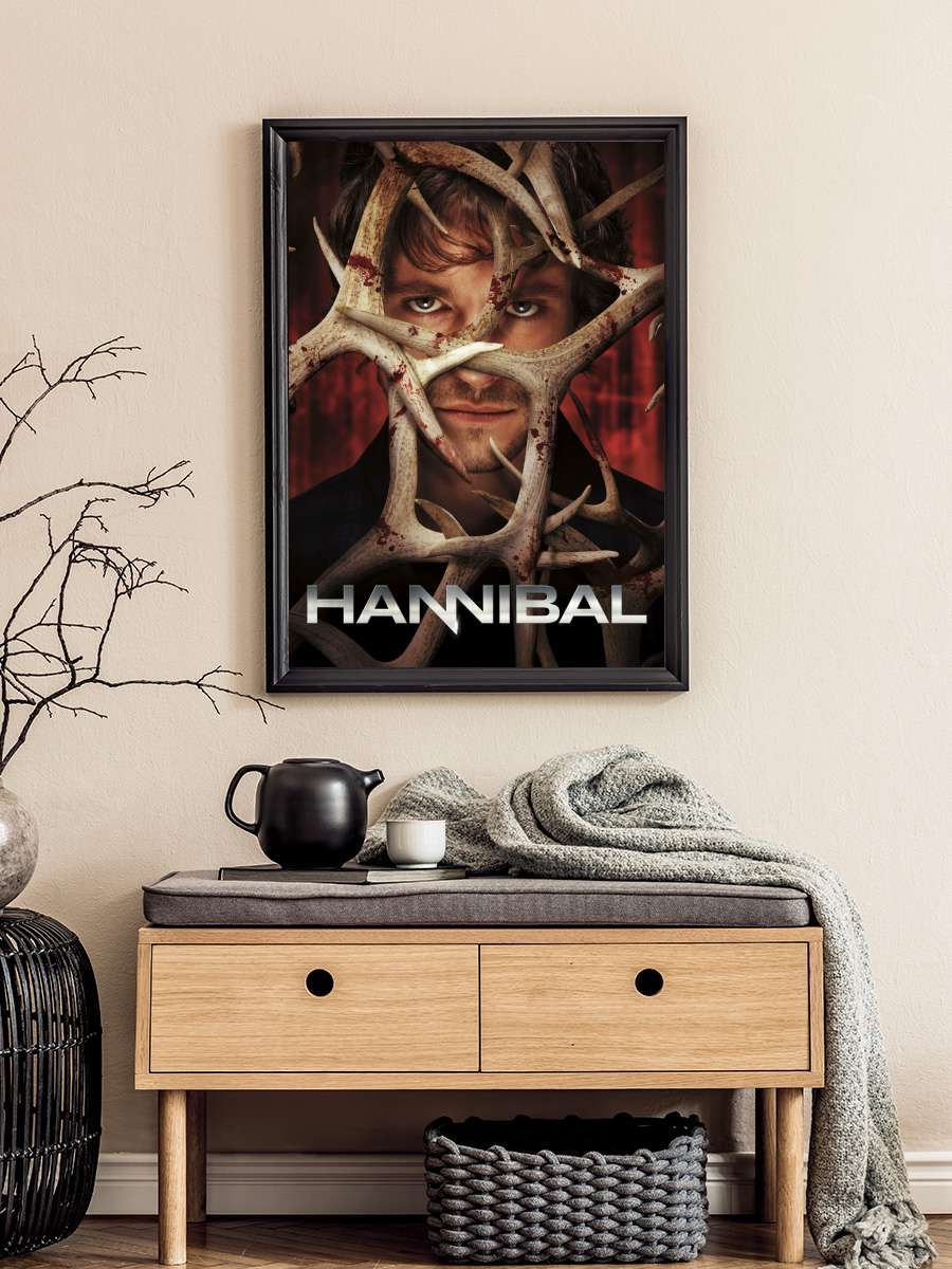 Hannibal Dizi Tablo Siyah Çerçeveli Dizi Poster Duvar Tablo