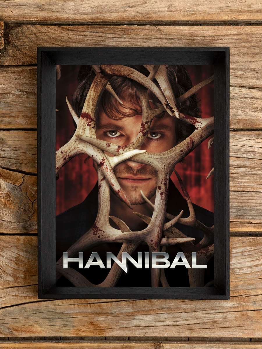 Hannibal Dizi Tablo Siyah Çerçeveli Dizi Poster Duvar Tablo