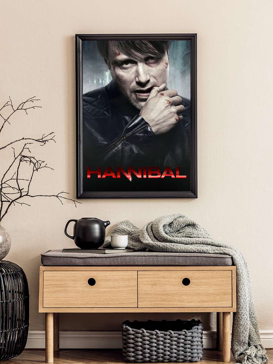 Hannibal Dizi Tablo Siyah Çerçeveli Dizi Poster Duvar Tablo