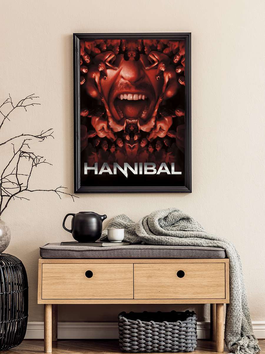 Hannibal Dizi Tablo Siyah Çerçeveli Dizi Poster Duvar Tablo