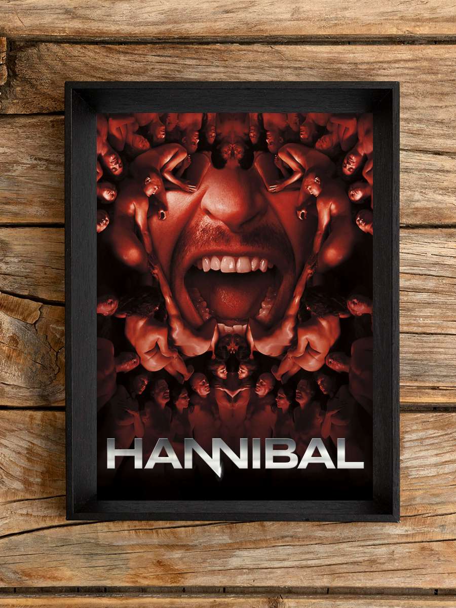 Hannibal Dizi Tablo Siyah Çerçeveli Dizi Poster Duvar Tablo