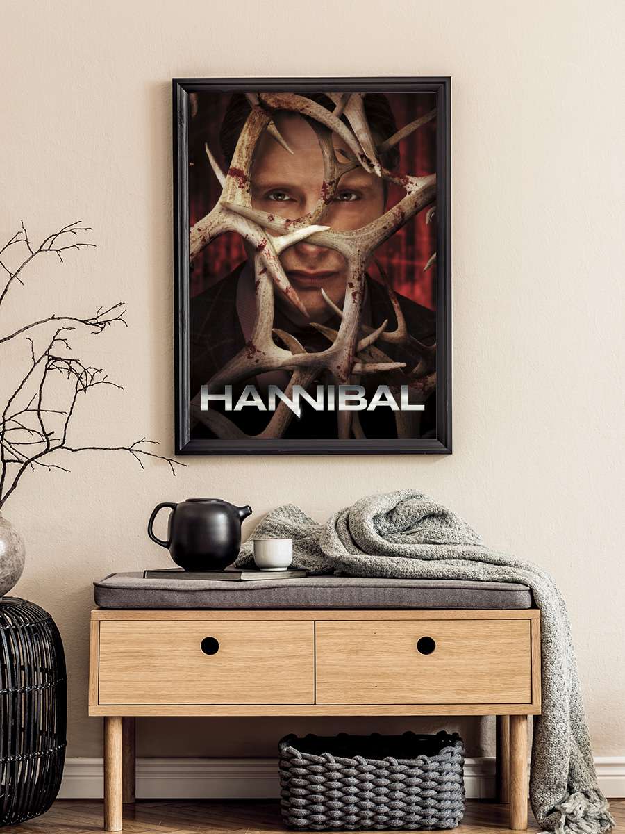 Hannibal Dizi Tablo Siyah Çerçeveli Dizi Poster Duvar Tablo