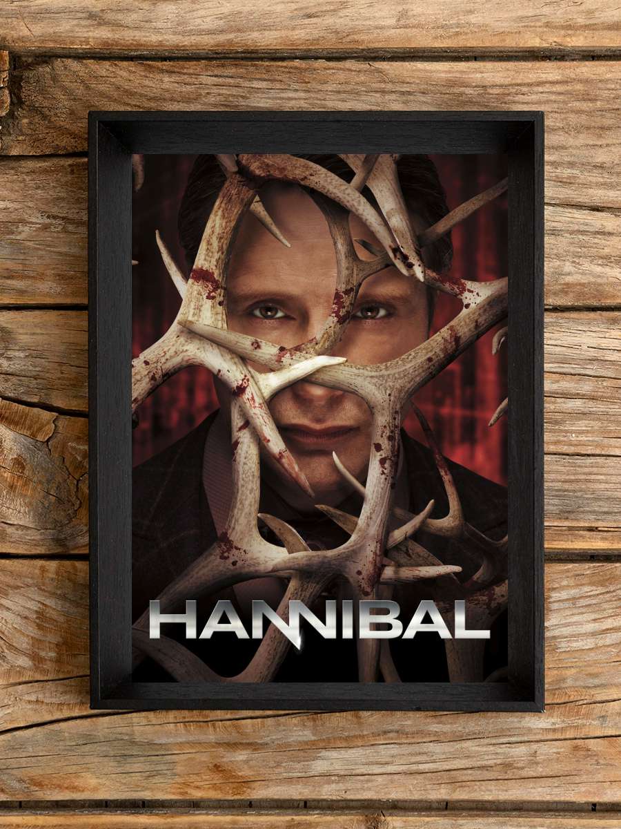 Hannibal Dizi Tablo Siyah Çerçeveli Dizi Poster Duvar Tablo