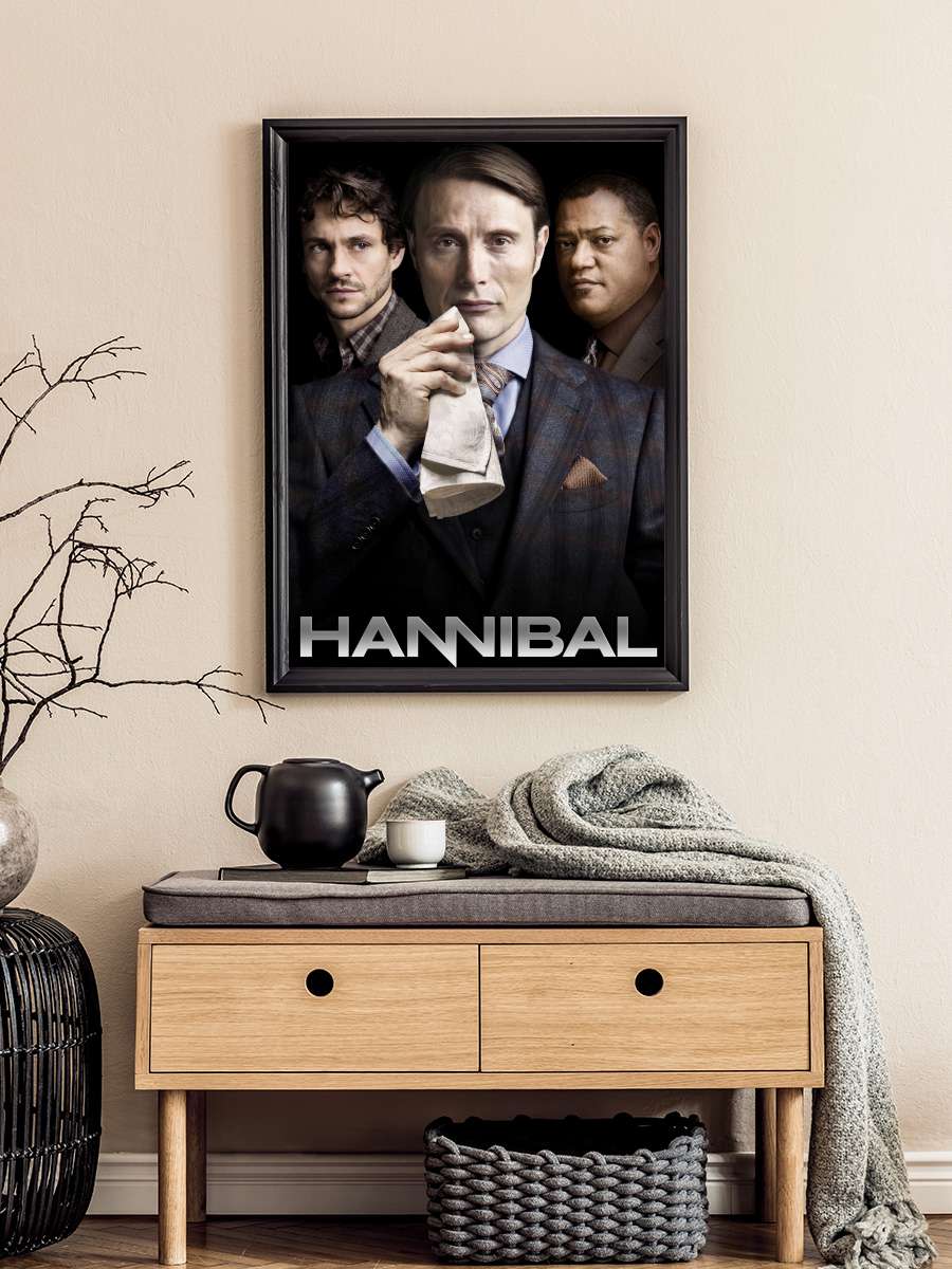 Hannibal Dizi Tablo Siyah Çerçeveli Dizi Poster Duvar Tablo