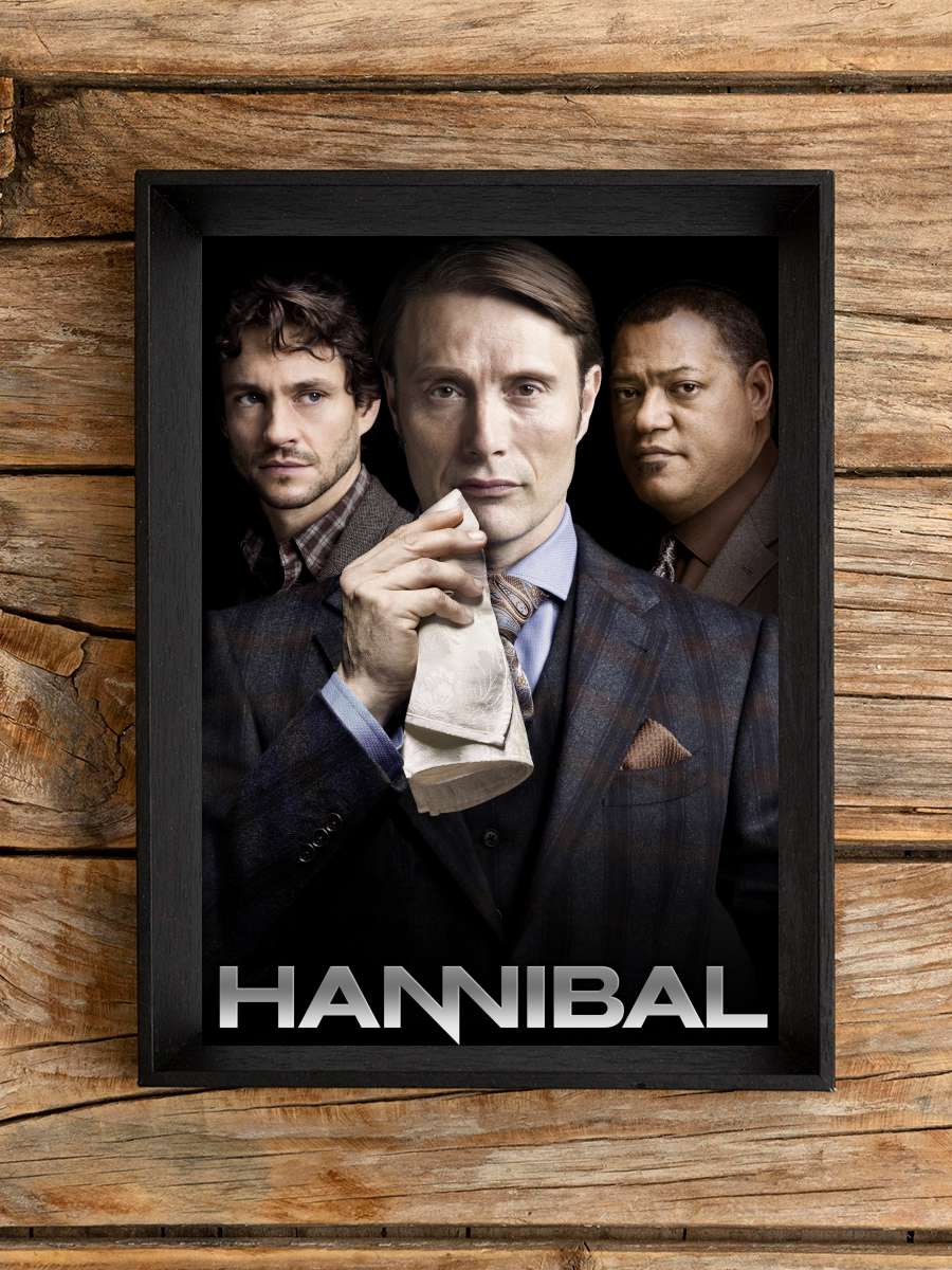 Hannibal Dizi Tablo Siyah Çerçeveli Dizi Poster Duvar Tablo