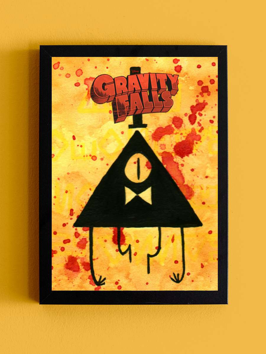 Esrarengiz Kasaba - Gravity Falls Dizi Tablo Siyah Çerçeveli Dizi Poster Duvar Tablo