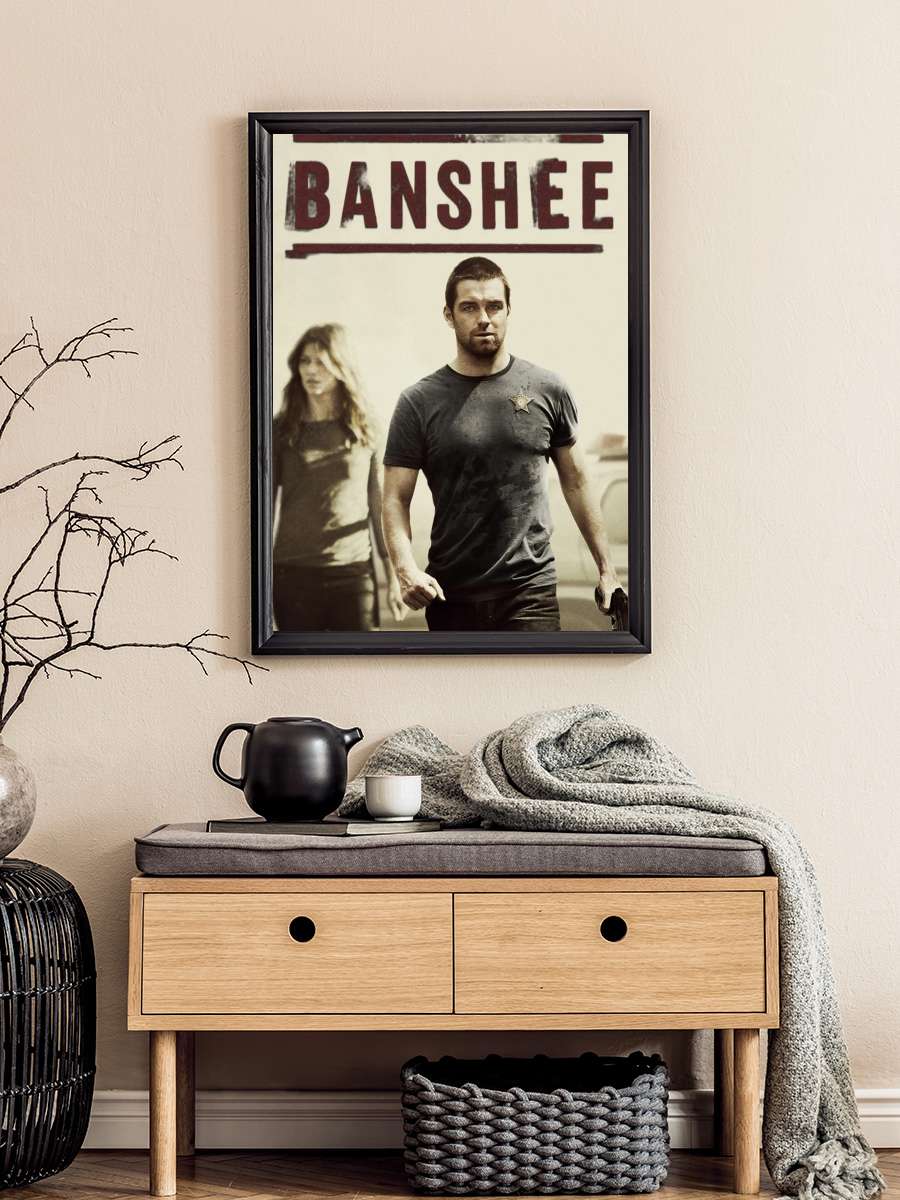 Banshee Dizi Tablo Siyah Çerçeveli Dizi Poster Duvar Tablo