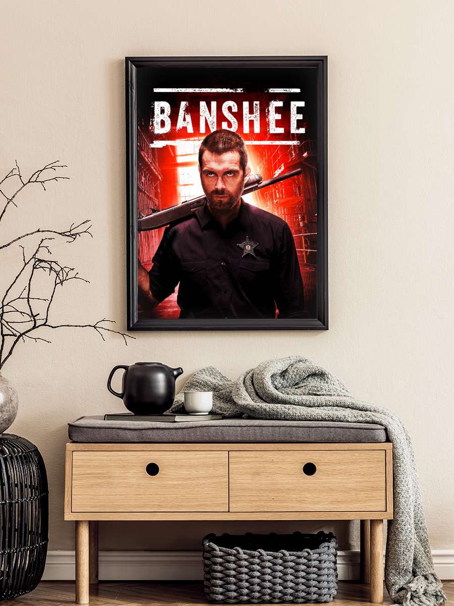 Banshee Dizi Tablo Siyah Çerçeveli Dizi Poster Duvar Tablo