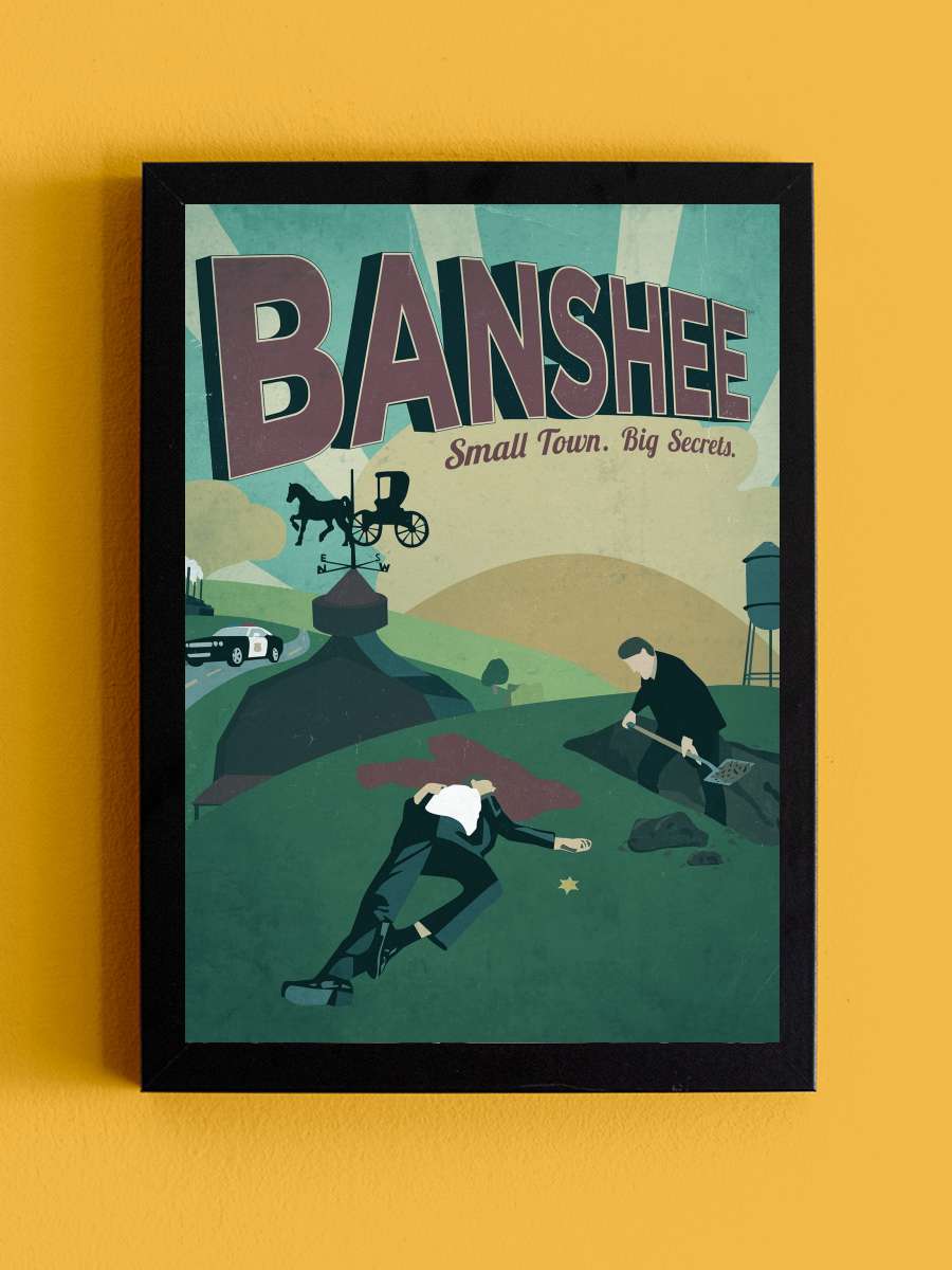 Banshee Dizi Tablo Siyah Çerçeveli Dizi Poster Duvar Tablo