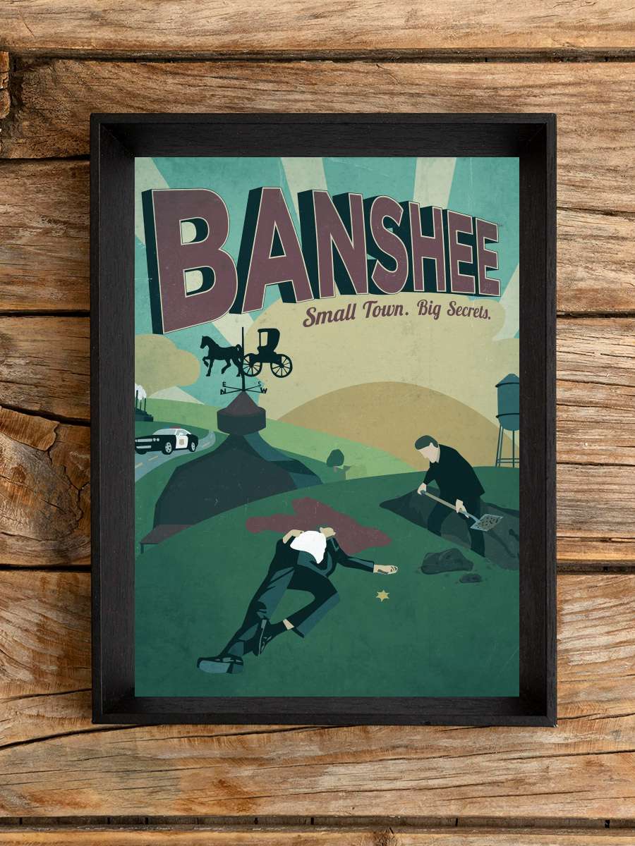 Banshee Dizi Tablo Siyah Çerçeveli Dizi Poster Duvar Tablo