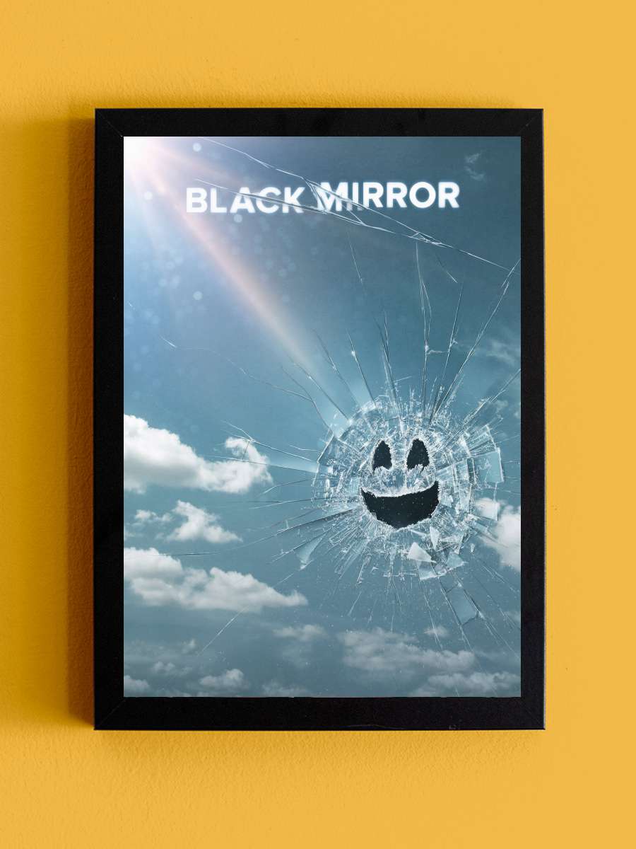 Black Mirror Dizi Tablo Siyah Çerçeveli Dizi Poster Duvar Tablo