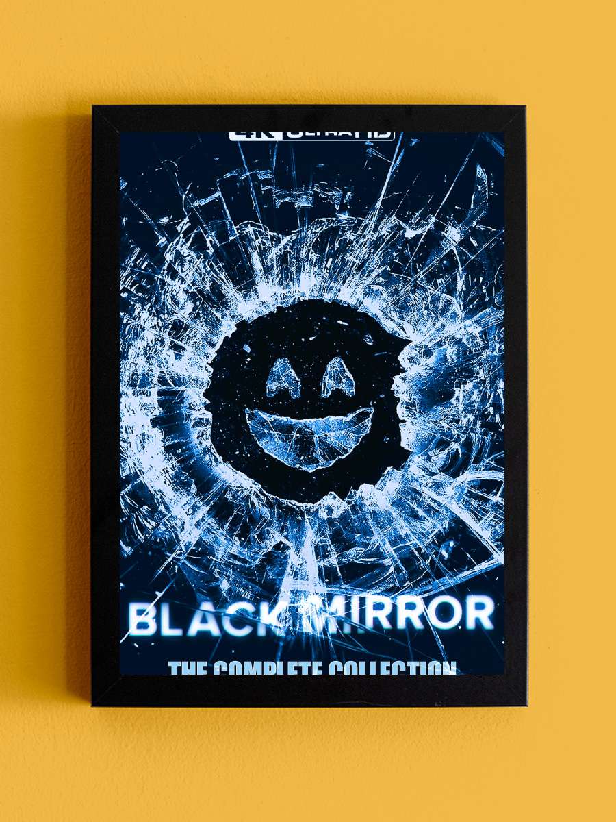 Black Mirror Dizi Tablo Siyah Çerçeveli Dizi Poster Duvar Tablo