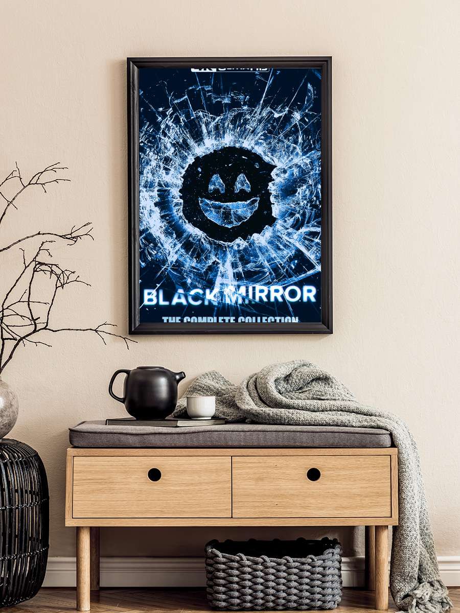 Black Mirror Dizi Tablo Siyah Çerçeveli Dizi Poster Duvar Tablo