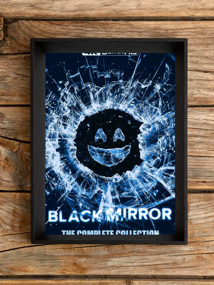 Black Mirror Dizi Tablo Siyah Çerçeveli Dizi Poster Duvar Tablo