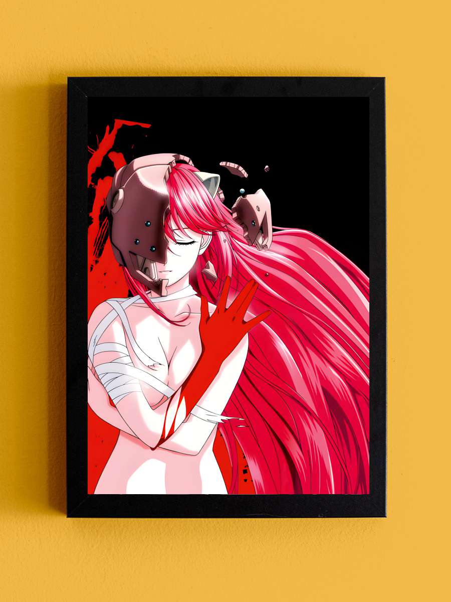 Elfen Lied - エルフェンリート Dizi Tablo Siyah Çerçeveli Dizi Poster Duvar Tablo