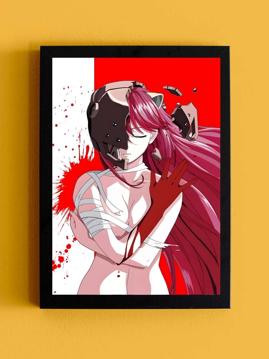 Elfen Lied - エルフェンリート Dizi Tablo Siyah Çerçeveli Dizi Poster Duvar Tablo