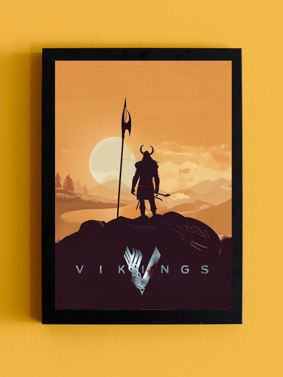 Vikingler - Vikings Dizi Tablo Siyah Çerçeveli Dizi Poster Duvar Tablo