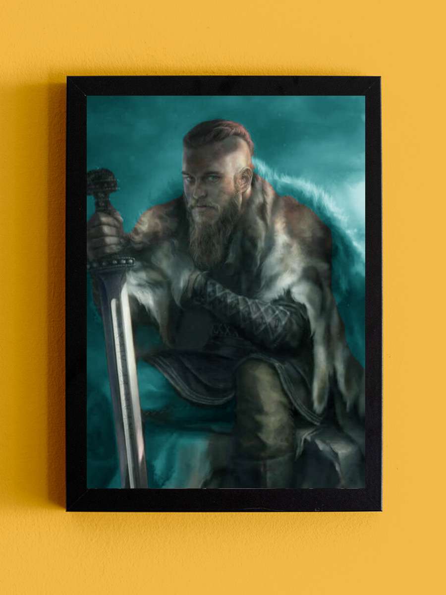 Vikingler - Vikings Dizi Tablo Siyah Çerçeveli Dizi Poster Duvar Tablo