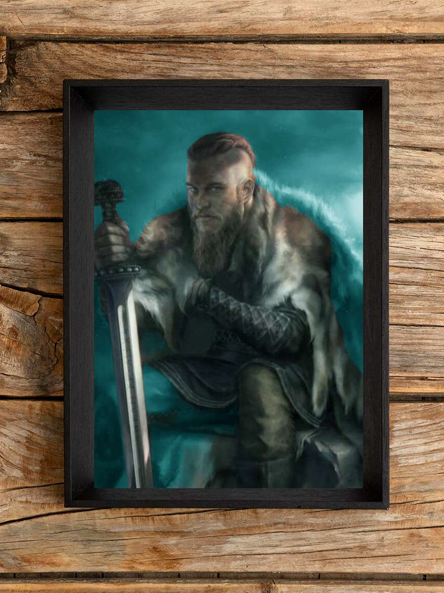 Vikingler - Vikings Dizi Tablo Siyah Çerçeveli Dizi Poster Duvar Tablo