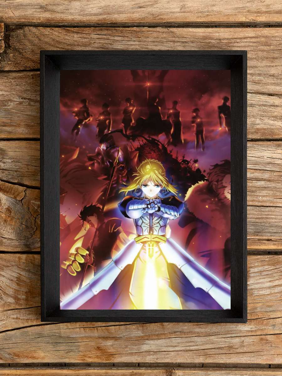 Fate/Zero Dizi Tablo Siyah Çerçeveli Dizi Poster Duvar Tablo