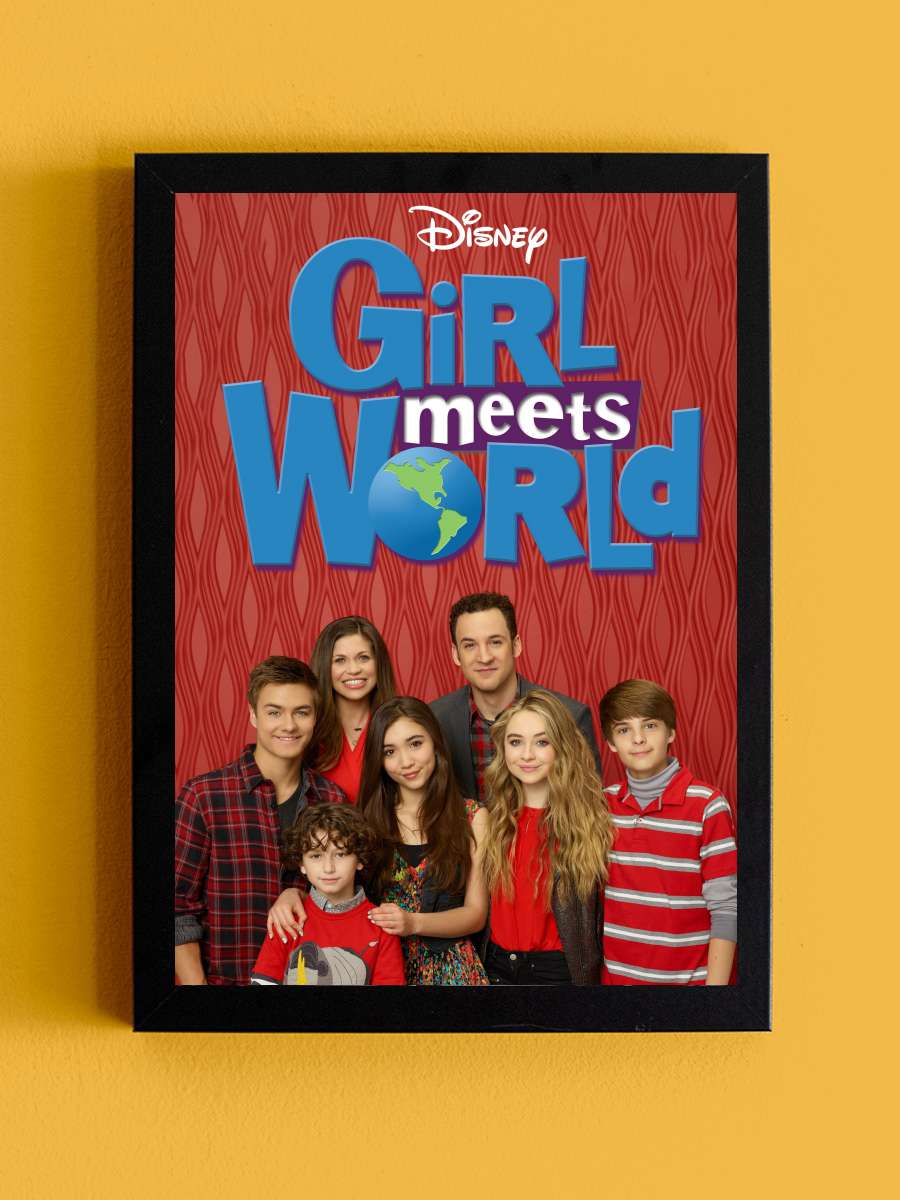 Girl Meets World Dizi Tablo Siyah Çerçeveli Dizi Poster Duvar Tablo