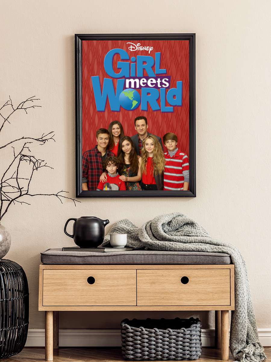 Girl Meets World Dizi Tablo Siyah Çerçeveli Dizi Poster Duvar Tablo