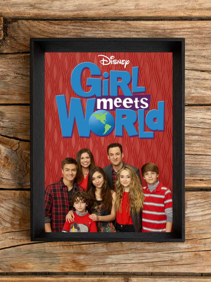 Girl Meets World Dizi Tablo Siyah Çerçeveli Dizi Poster Duvar Tablo