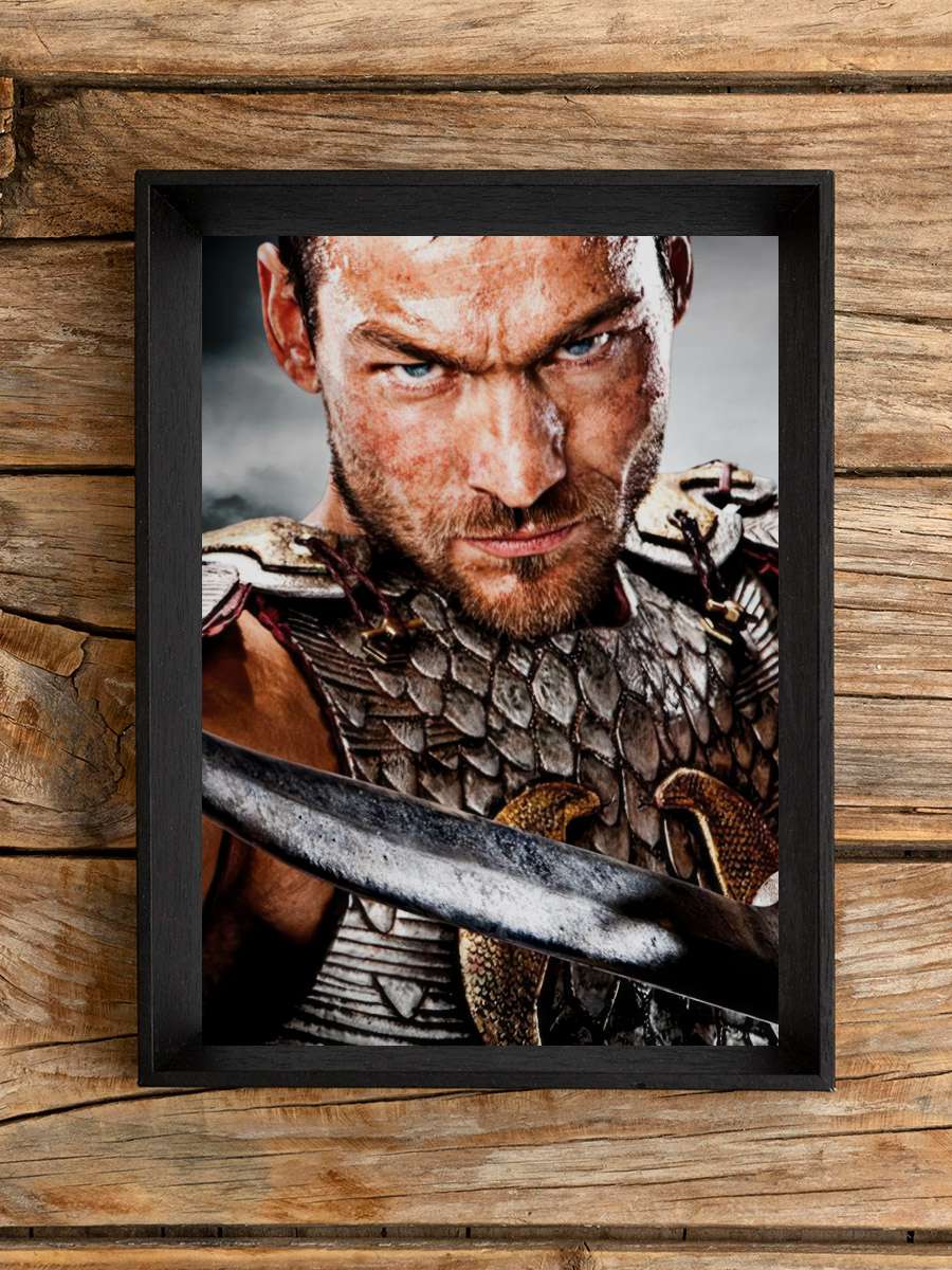 Spartacus Dizi Tablo Siyah Çerçeveli Dizi Poster Duvar Tablo