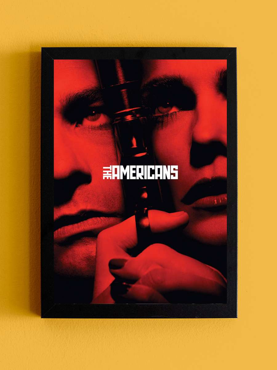 The Americans Dizi Tablo Siyah Çerçeveli Dizi Poster Duvar Tablo