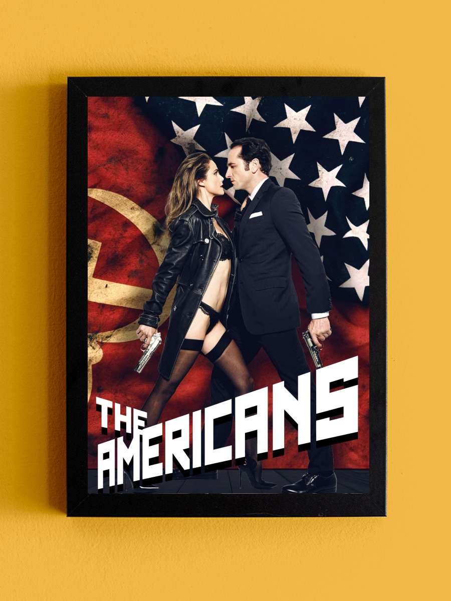 The Americans Dizi Tablo Siyah Çerçeveli Dizi Poster Duvar Tablo