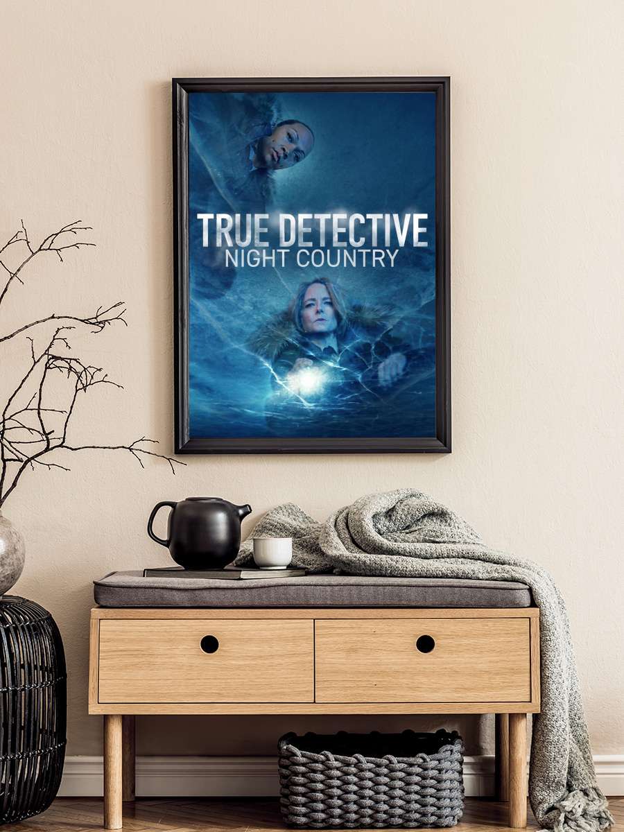 True Detective Dizi Tablo Siyah Çerçeveli Dizi Poster Duvar Tablo