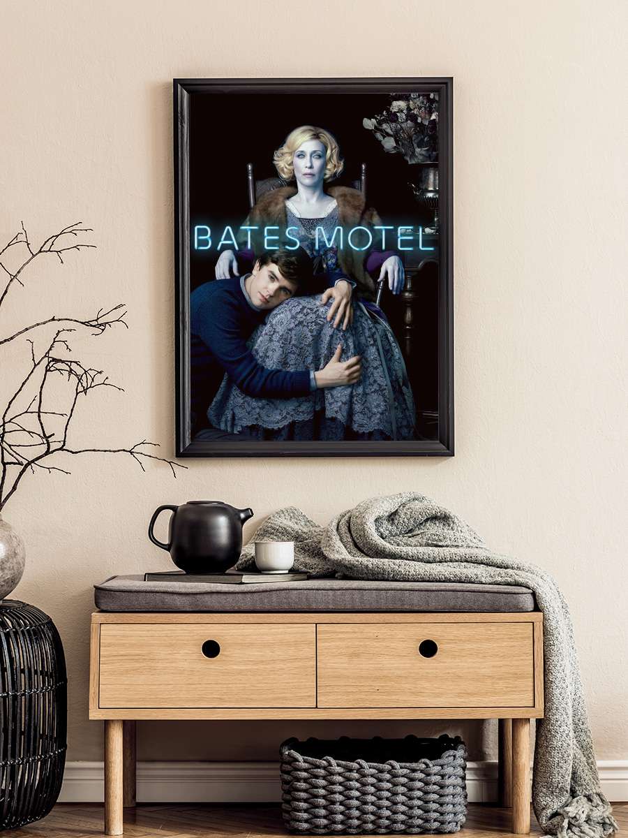 Bates Motel Dizi Tablo Siyah Çerçeveli Dizi Poster Duvar Tablo