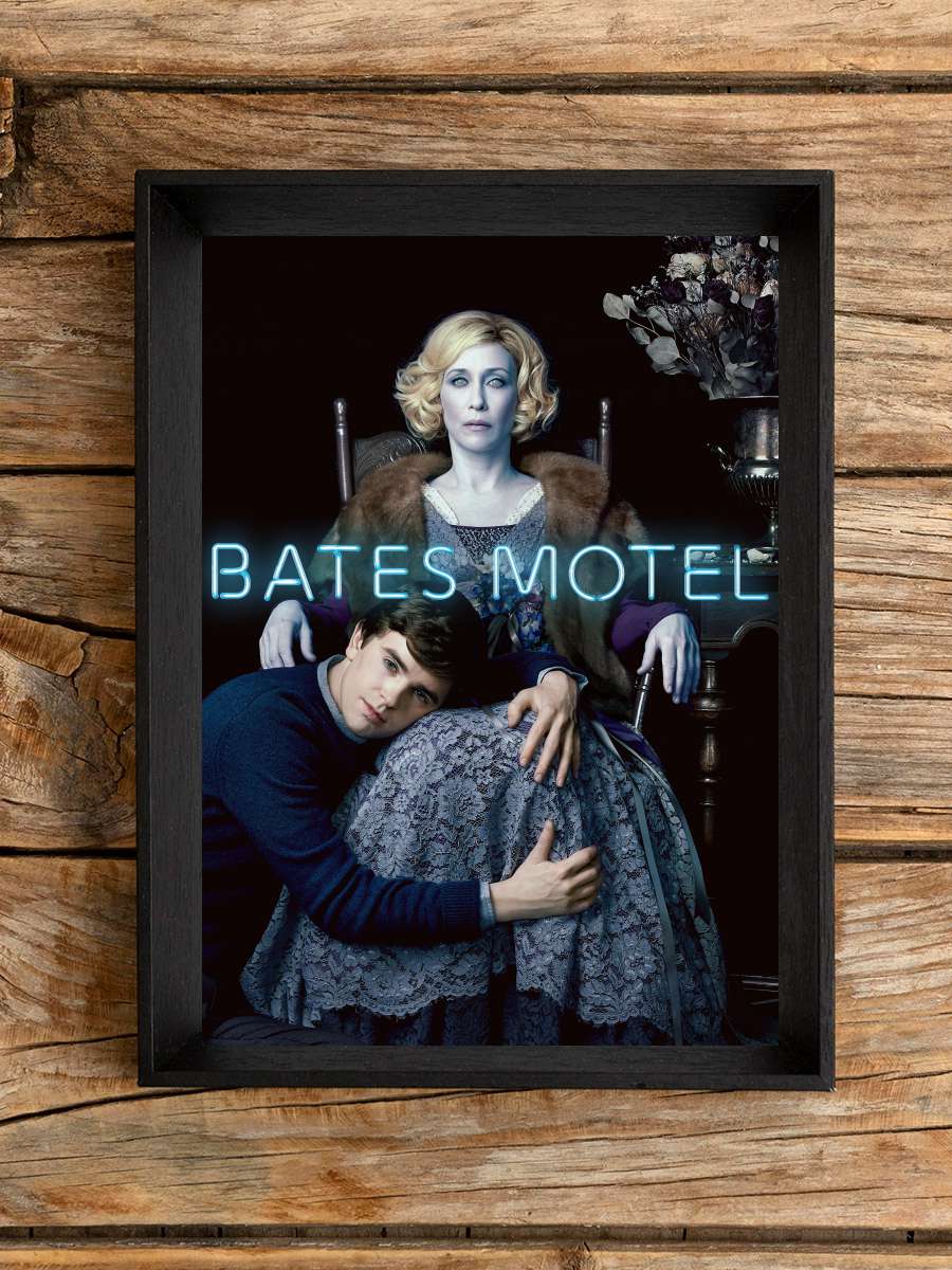 Bates Motel Dizi Tablo Siyah Çerçeveli Dizi Poster Duvar Tablo