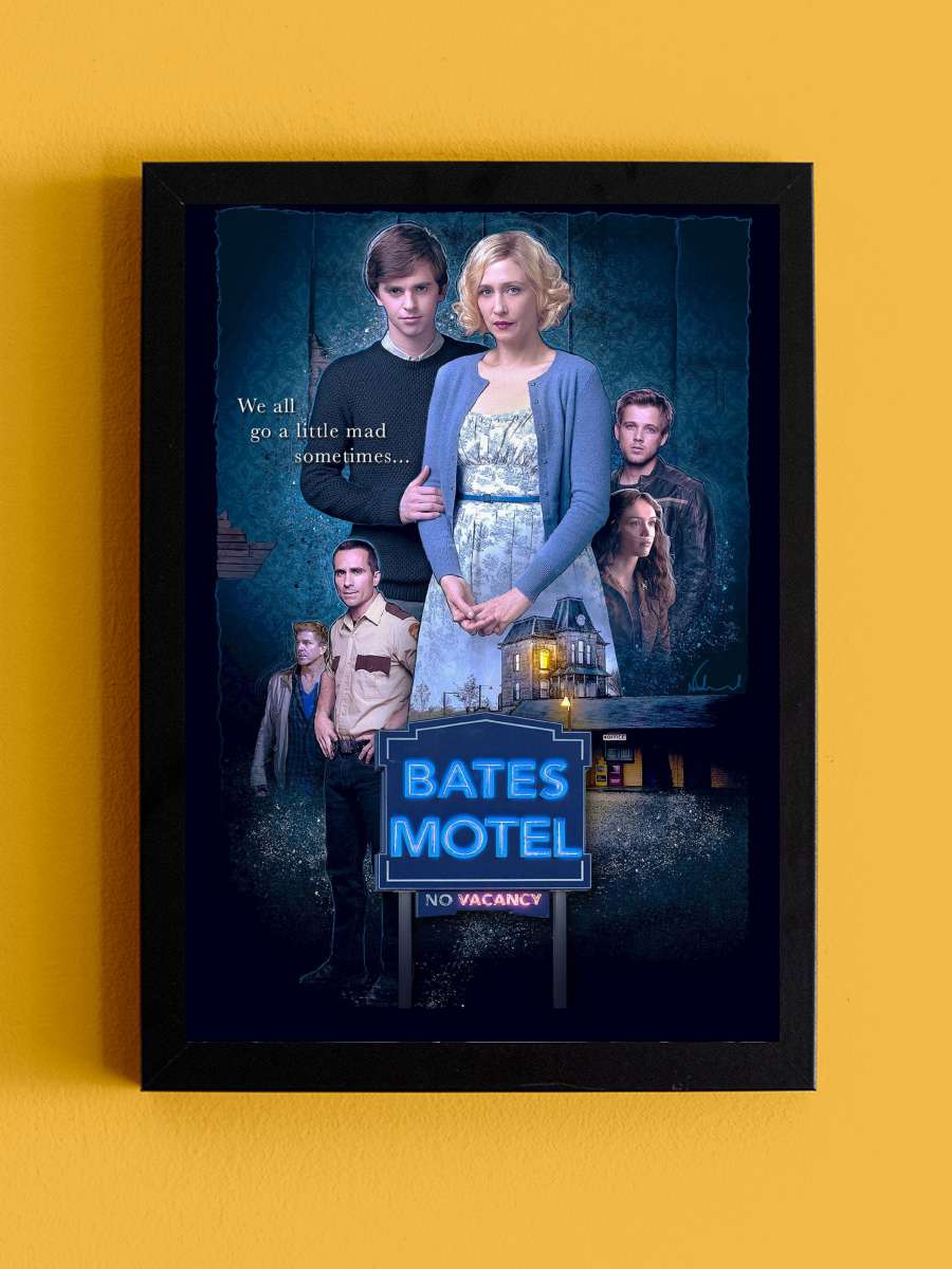 Bates Motel Dizi Tablo Siyah Çerçeveli Dizi Poster Duvar Tablo