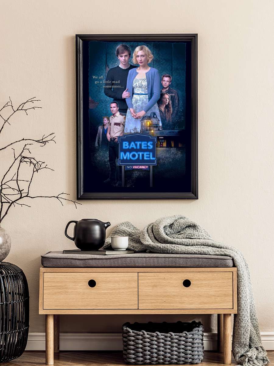 Bates Motel Dizi Tablo Siyah Çerçeveli Dizi Poster Duvar Tablo