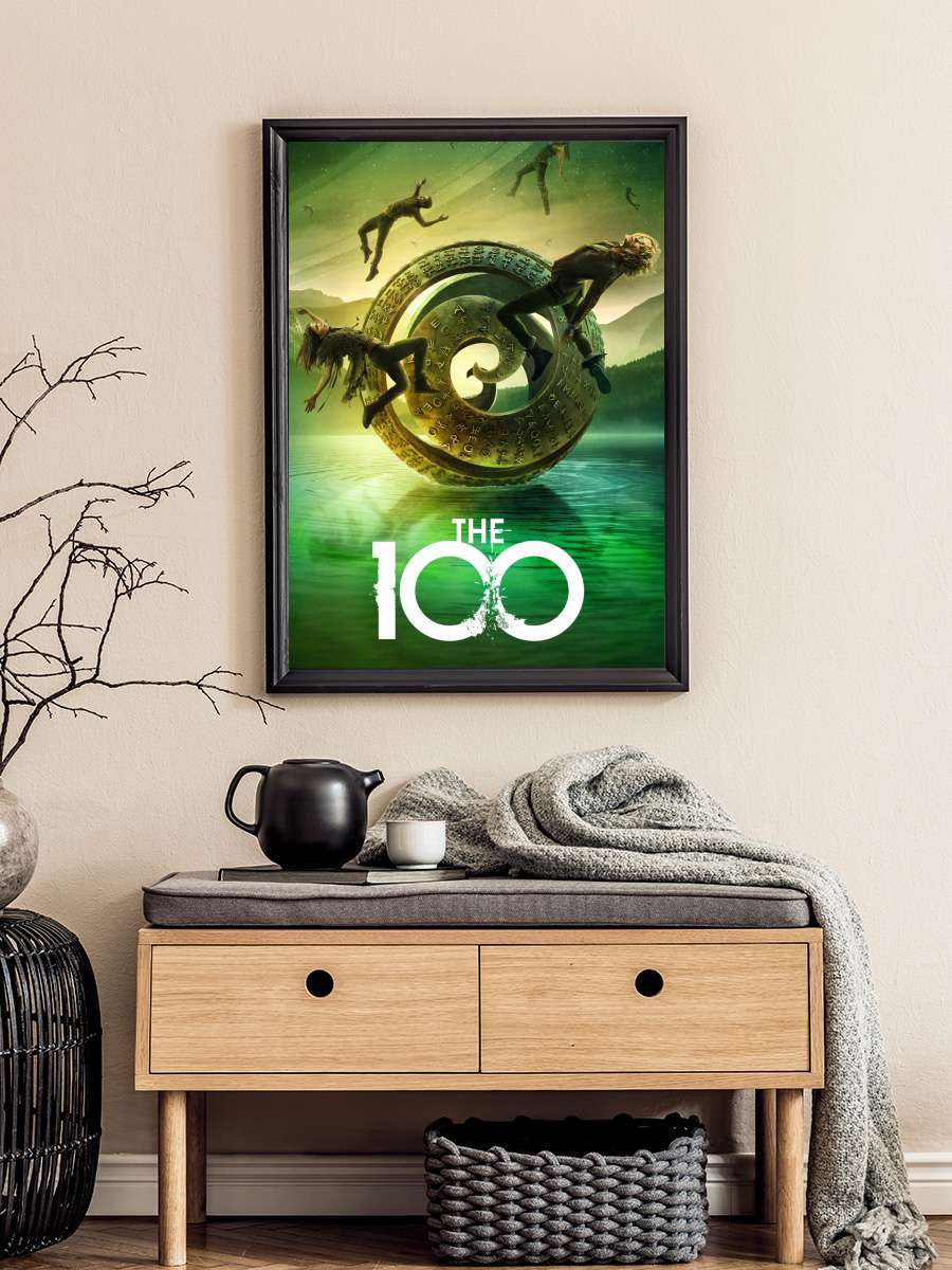 The 100 Dizi Tablo Siyah Çerçeveli Dizi Poster Duvar Tablo