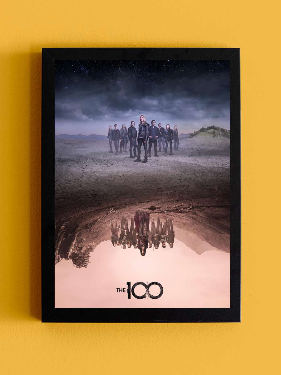 The 100 Dizi Tablo Siyah Çerçeveli Dizi Poster Duvar Tablo