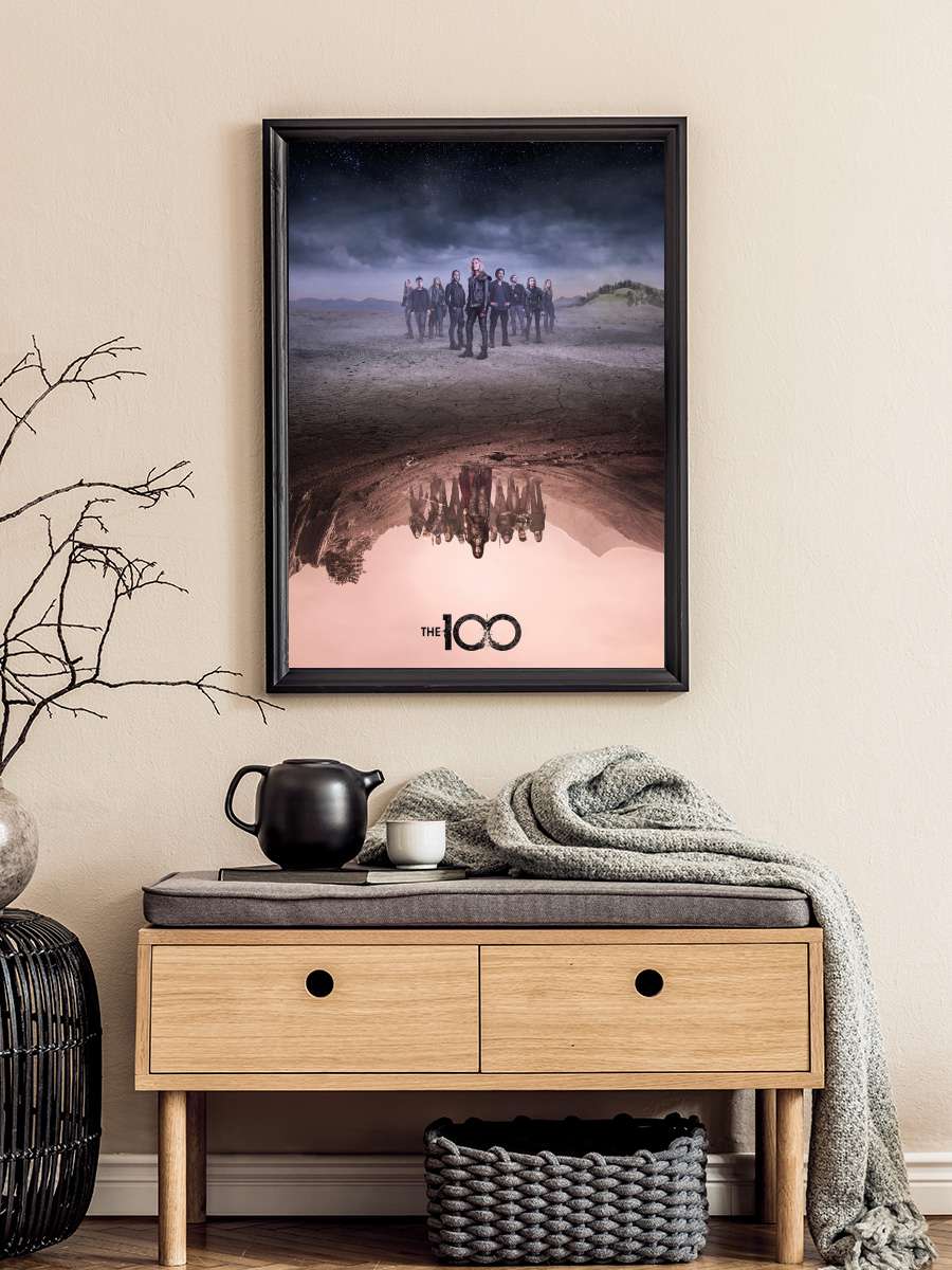 The 100 Dizi Tablo Siyah Çerçeveli Dizi Poster Duvar Tablo