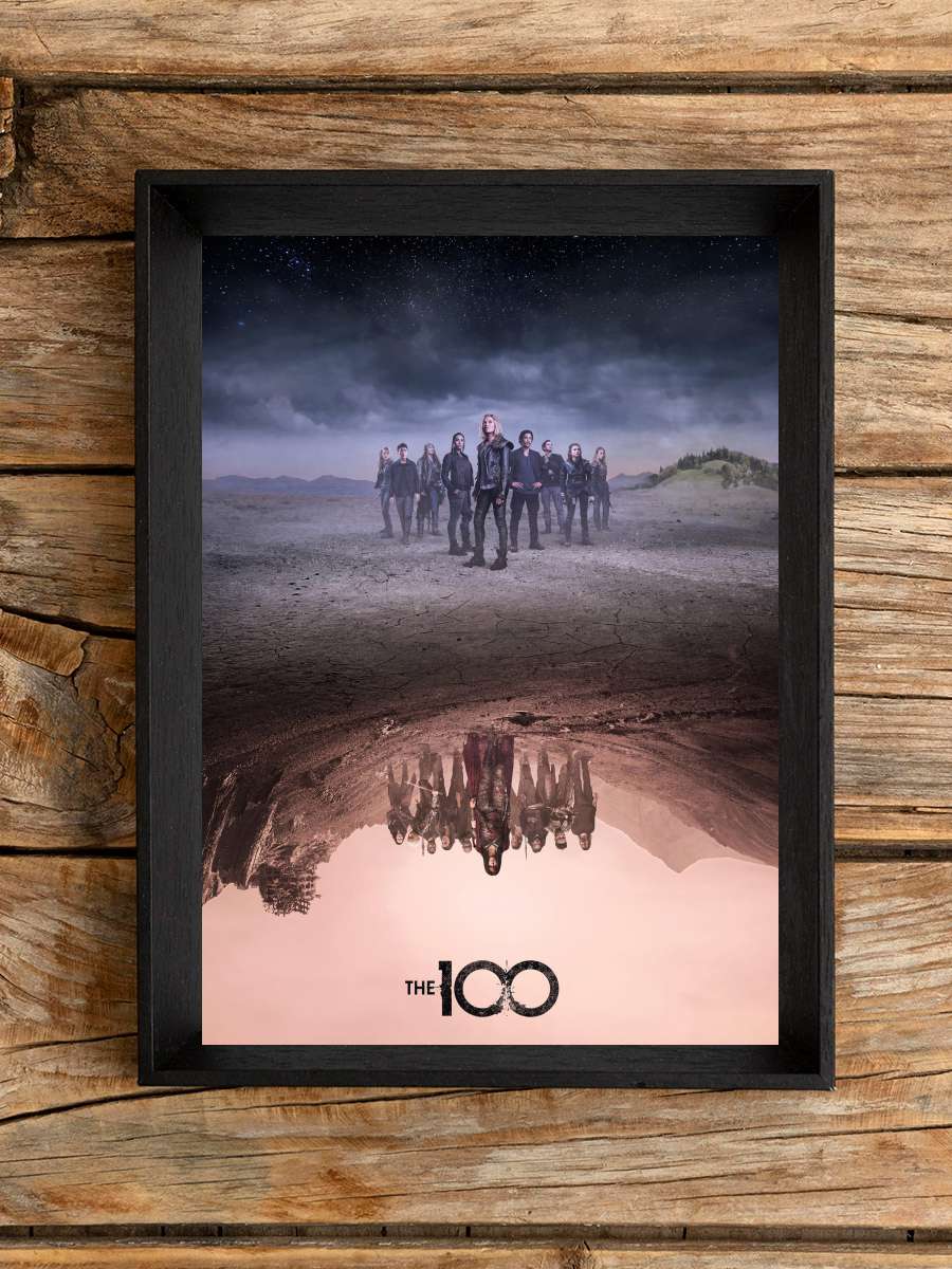 The 100 Dizi Tablo Siyah Çerçeveli Dizi Poster Duvar Tablo