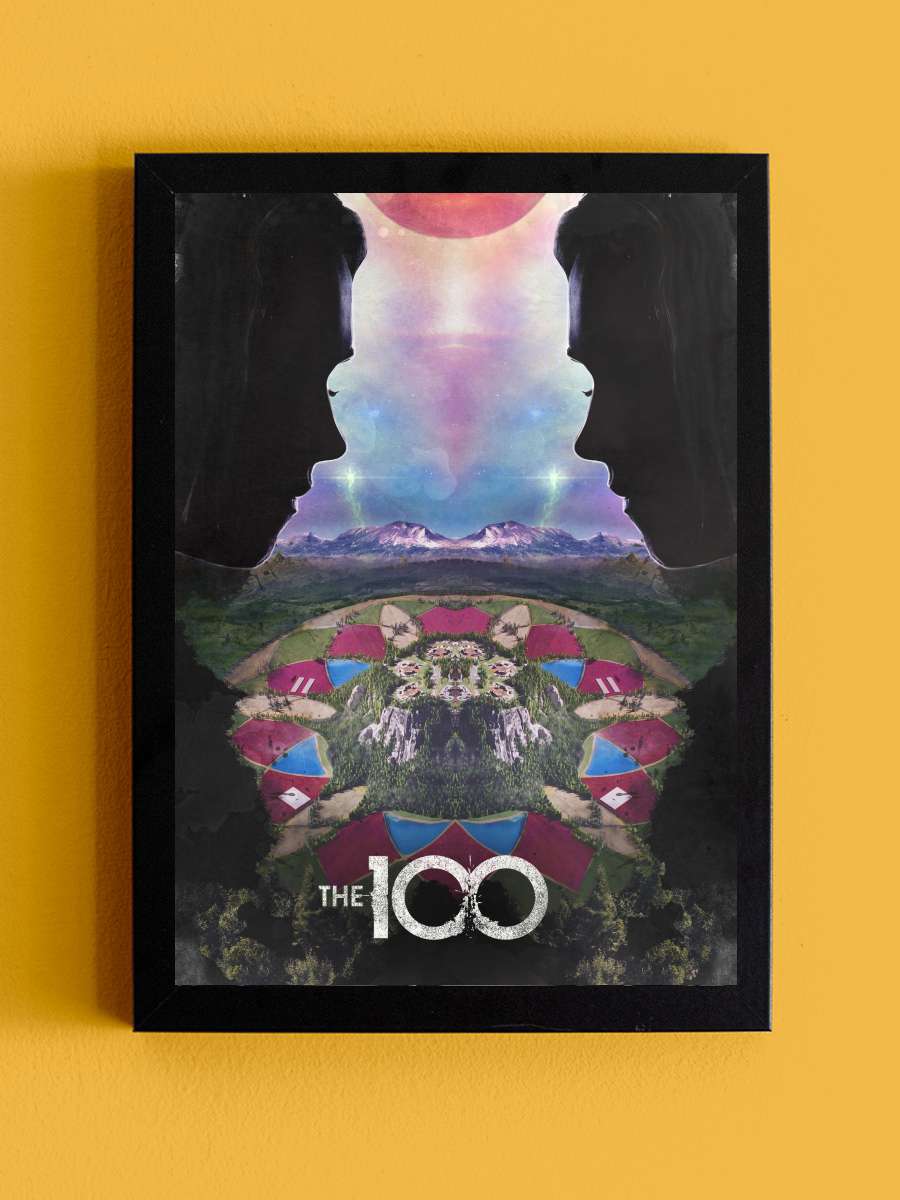 The 100 Dizi Tablo Siyah Çerçeveli Dizi Poster Duvar Tablo