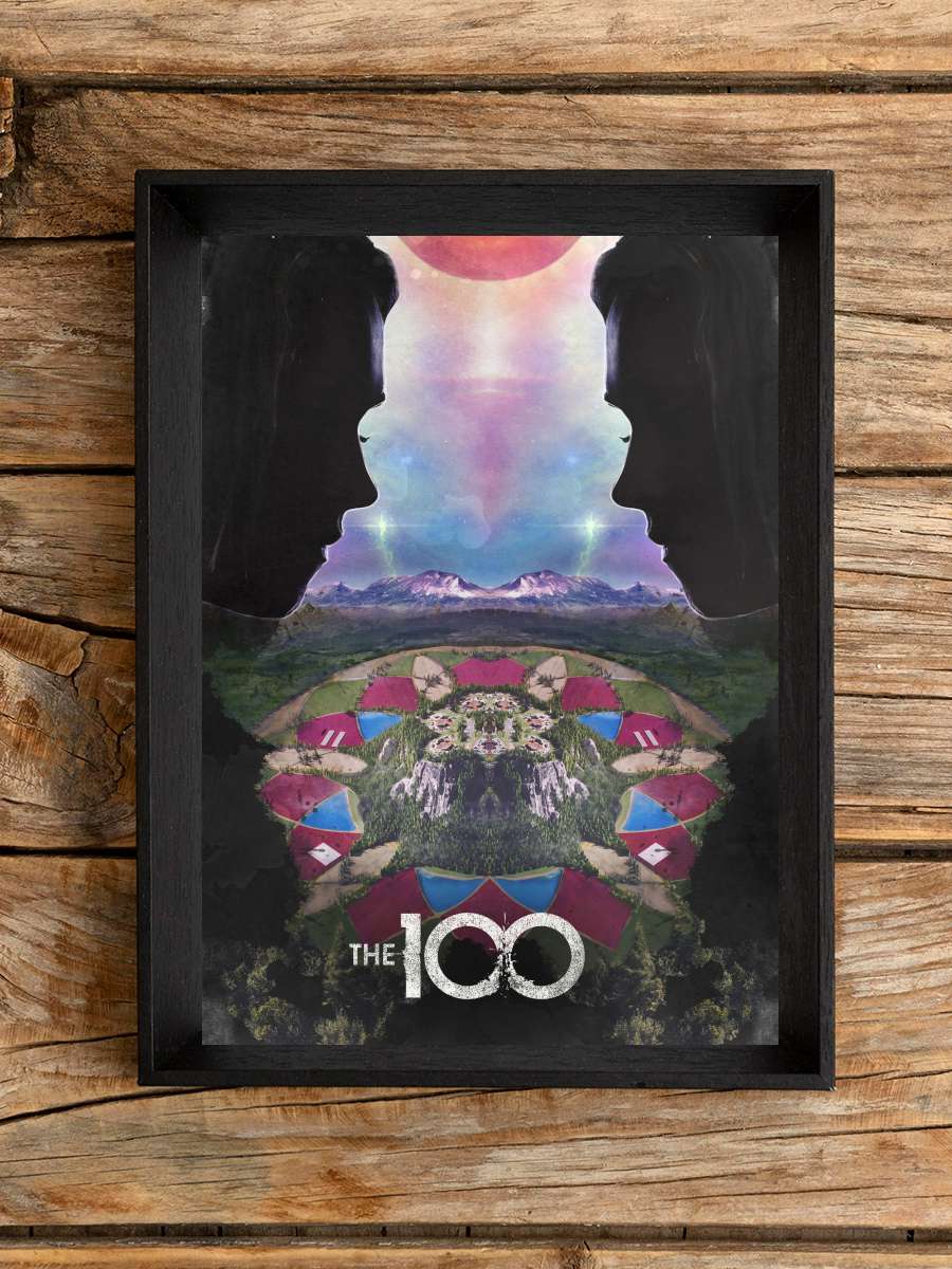 The 100 Dizi Tablo Siyah Çerçeveli Dizi Poster Duvar Tablo