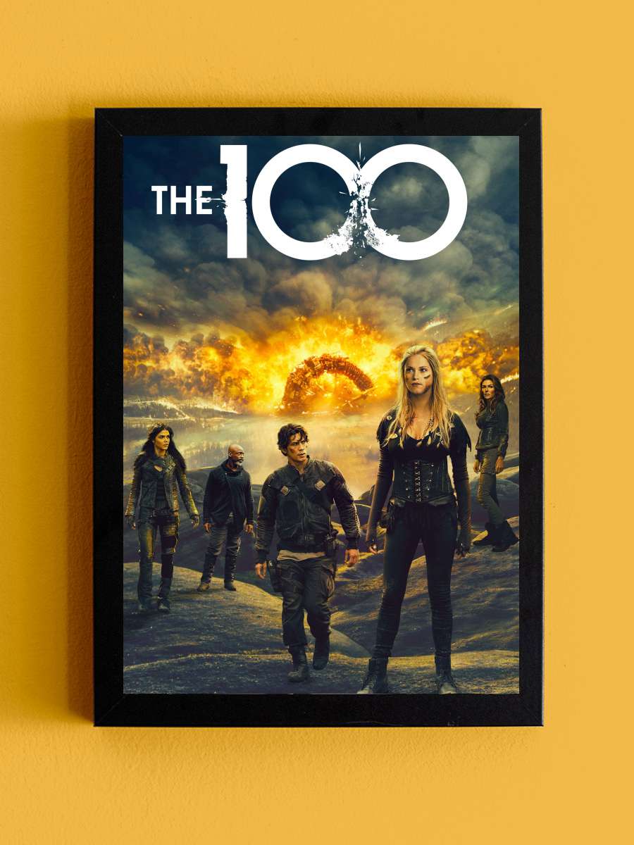 The 100 Dizi Tablo Siyah Çerçeveli Dizi Poster Duvar Tablo