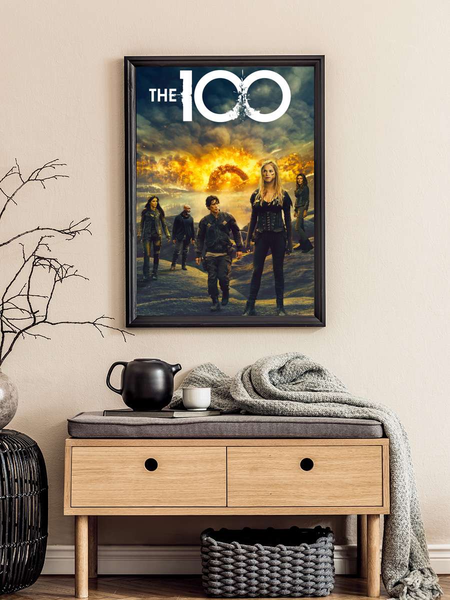 The 100 Dizi Tablo Siyah Çerçeveli Dizi Poster Duvar Tablo