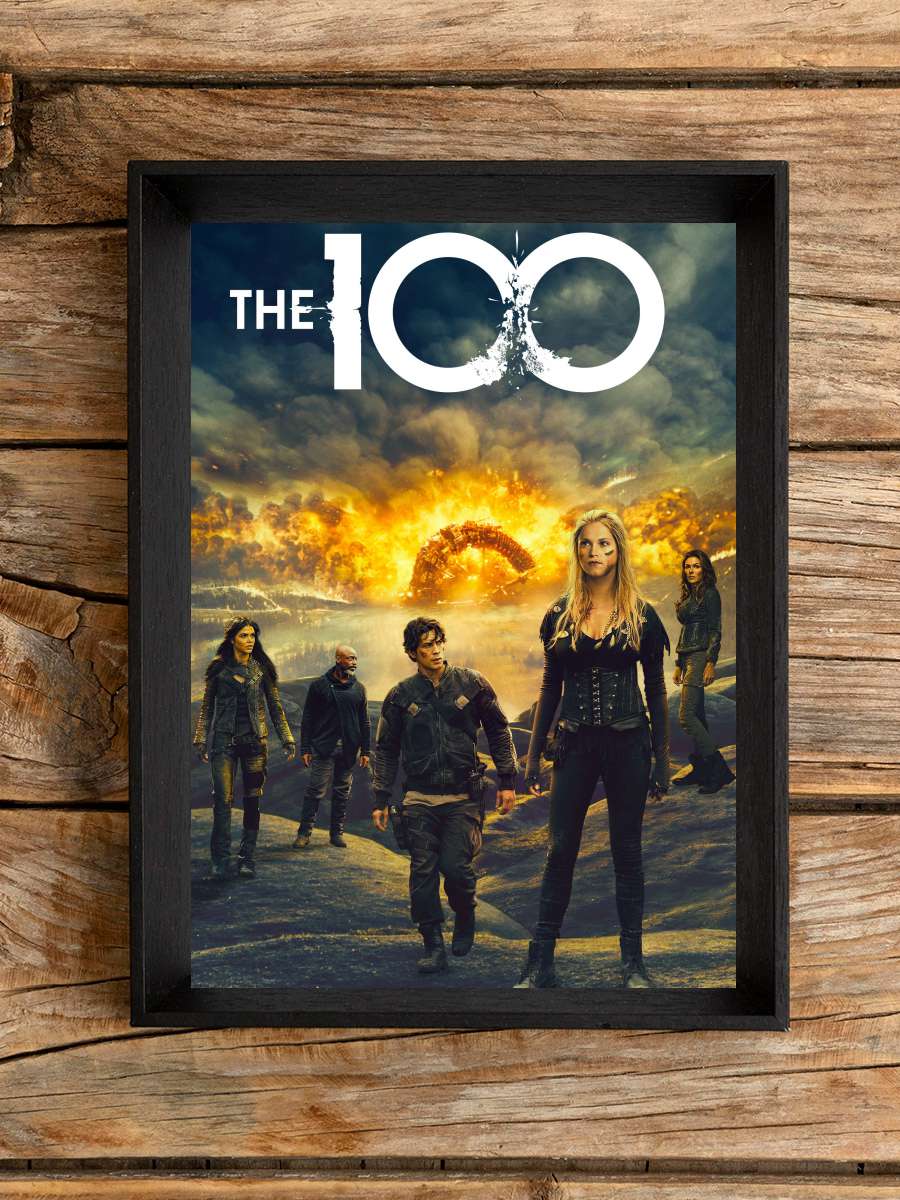 The 100 Dizi Tablo Siyah Çerçeveli Dizi Poster Duvar Tablo