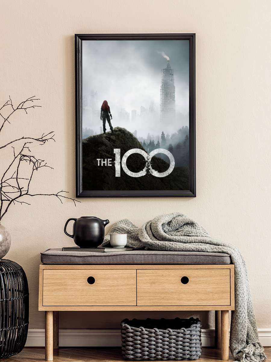 The 100 Dizi Tablo Siyah Çerçeveli Dizi Poster Duvar Tablo